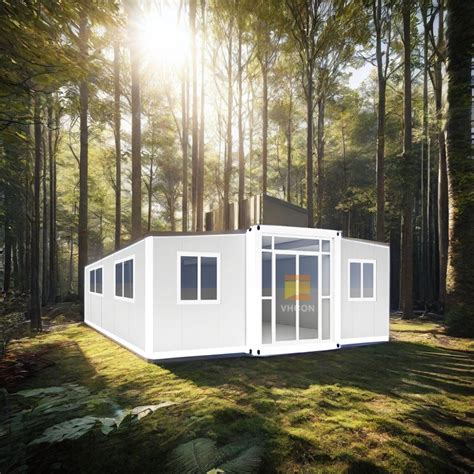 Light Steel Prefab Mini Portable Mobile Movable Container Home With 2