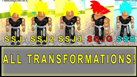 ALL SAIYANS TRANSFORMATIONS! | Roblox: Dragon Ball Super 2 - YouTube