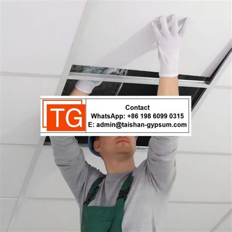 Pvc Laminated Gypsum Ceiling Tile TAISHAN GROUP