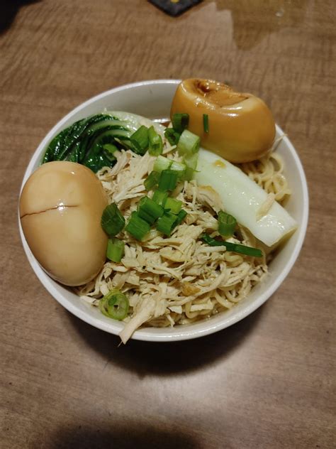 Homemade Chicken Ramen With Soft Boiled Eggs And Bak Choy Chili Oil