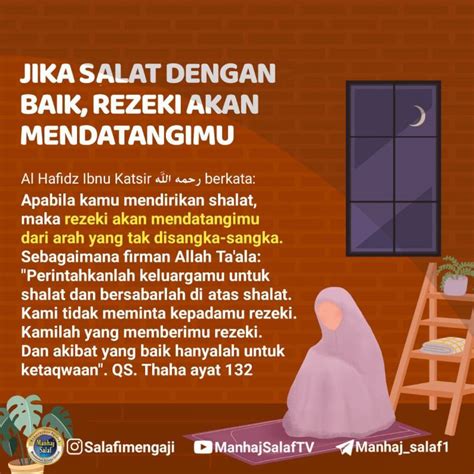 JIKA SALAT DENGAN BAIK REZEKI AKAN MENDATANGIMU