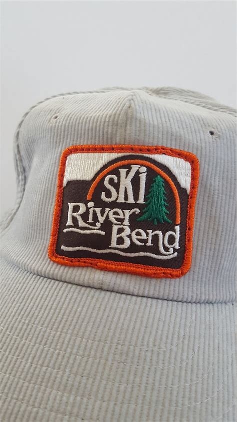 Vintage Circa 1980s Corduroy Ski Area Snapback Cap Gem