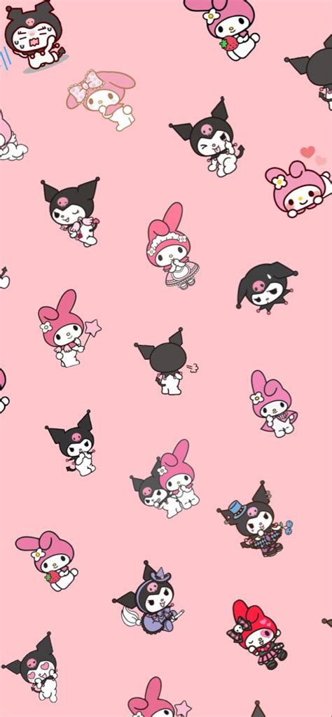 Kuromi & My Melody Wallpaper | My melody wallpaper, Melody, Wallpaper