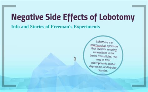 Negative Side Effects of Lobotomy by Gabrielle Lynn on Prezi