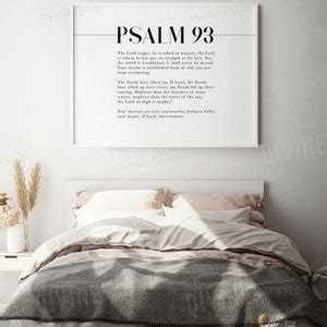 Psalm 93 ESV Bible Verse Wall Art the Lord on High is - Etsy