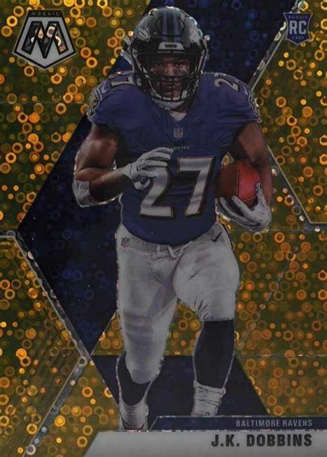 Jk Dobbins Mosaic No Huddle Gold Price Guide Sports Card