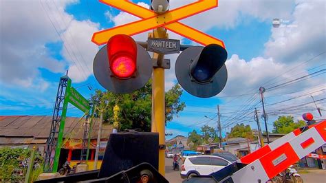 Railway Crossing Palang Pintu Kereta Api Railroad Crossing Indonesia