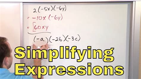 03 Simplifying Expressions In Algebra That Involve Multiplication Part 1 Youtube