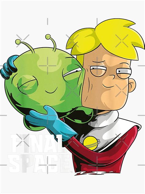 Pegatina Final Space Kevin Y Mooncake Mejores Amigos De Por Vida De