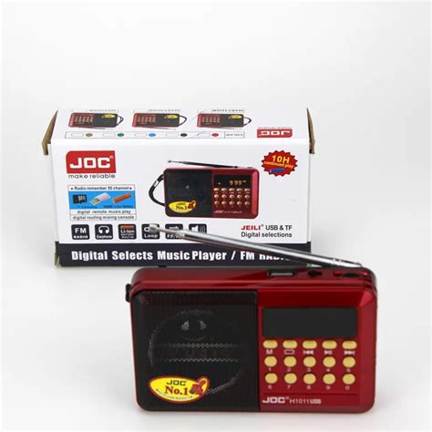 Original Joc Fm Rechargeable Mini Portable Radio Handheld Digital Fm