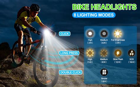 Usb Rechargeable Bike Lights Setip Waterproof Mountain Road