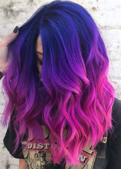 35 Blue and Purple Hair Color Ideas