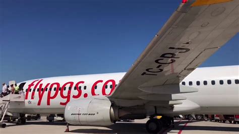 Special Flight Pegasus Airlines Antalya To Rotterdam Tc Cpj Youtube