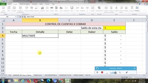 Video Libro Excel 2 Aprenda Como Hacer Un Libro De Contabilidad En