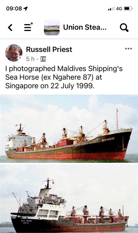 Two Ships In The Ocean With Captioning Below That Reads Russell Prirst