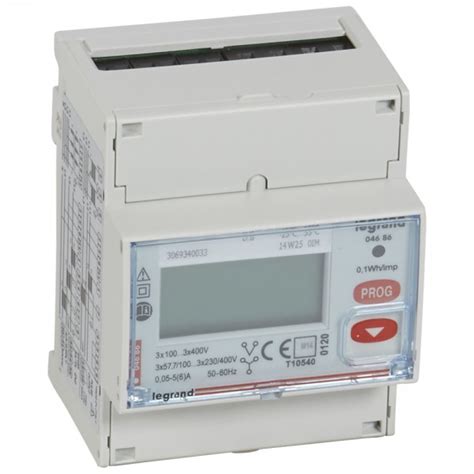 Legrand 004686 compteur d énergie triphasé emdx3 mid raccordement