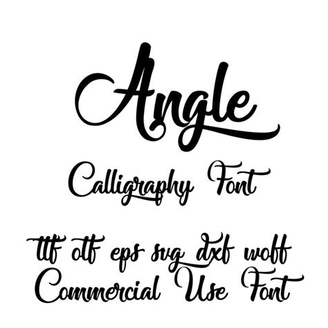 Angel Calligraphy Fontotfsvgepssvgdxfwoffcricut Fontfont Svg