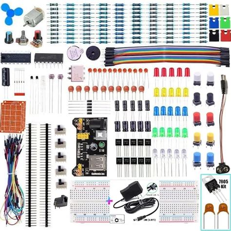 Amazon.com: California JOS Electronics Component Fun Kit (Breadboard ...