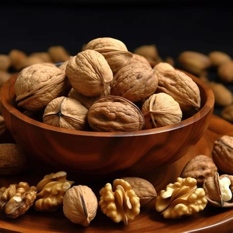 Premium Photo | Walnut and walnut kernel