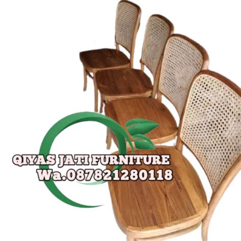 Jual Kursi Makan Kayu Single Rotan Minimalis Sofa Teras Jati Harga