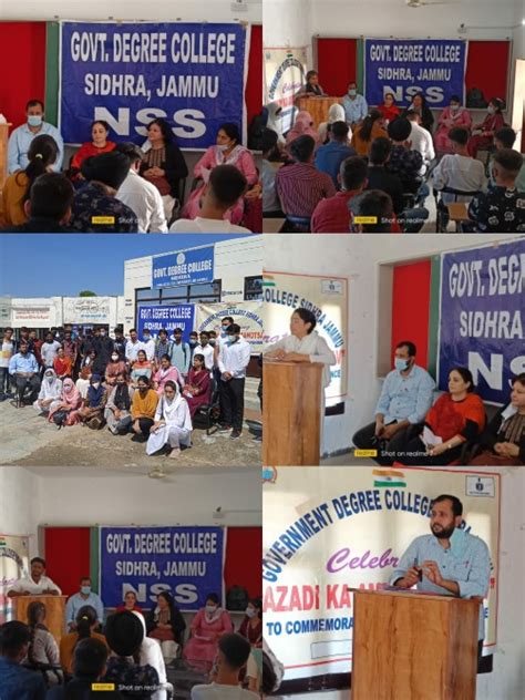 Nss Unit Of Government Degree College Sidhra Organised Activities To