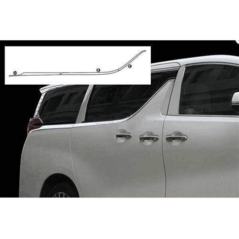 Toyota Vellfire Alphard Anh Chrome Rear Window Moulding Window Trim