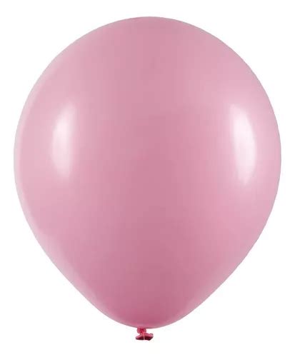 Balão Redondo Profissional Liso Cores 5 12cm 50 Un Cor Rosa