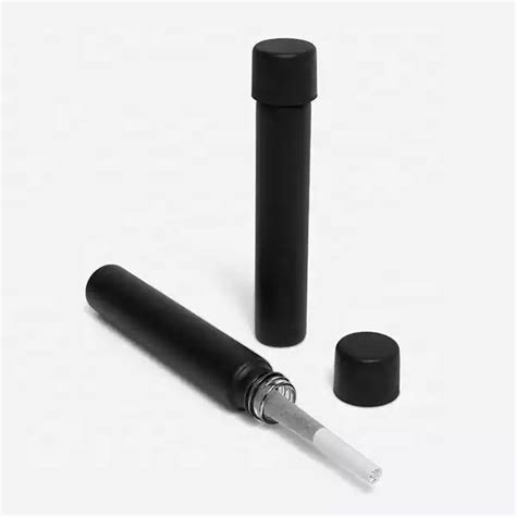 Mm Matte Black Glass Pre Roll Tubes With Cr Cap Smooth Black