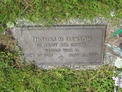 Thomas Madison Dawson M Morial Find A Grave