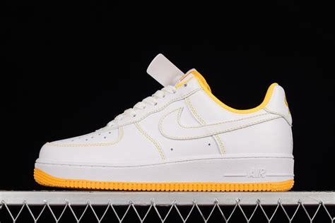 Nike Air Force 1 Low ’07 Leather “Ochre” White Yellow - FavSole.com