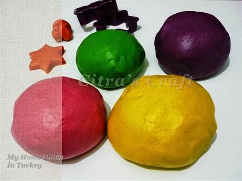 Citra's Home Diary: Homemade Playdough DIY (no Cook)