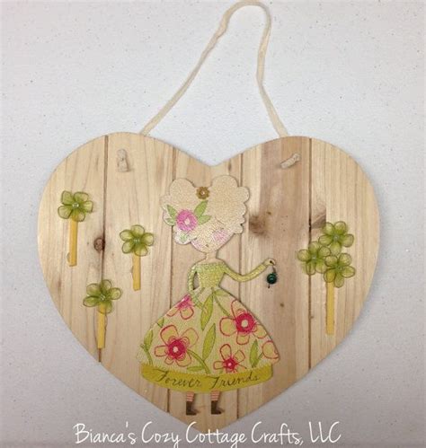 Wooden Heart Wall Hanging Wooden Heart Door Hanger Wooden Wood Door