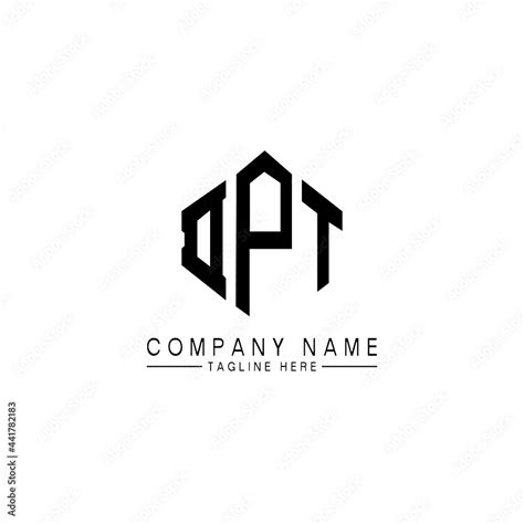 Dpt Letter Logo Design With Polygon Shape Dpt Polygon Logo Monogram