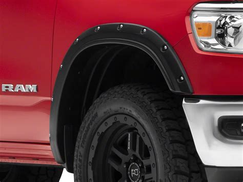 Rough Country RAM 1500 Rivet Pocket Fender Flares Flat Black F D10914