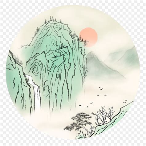 Chinese Style Ink PNG Picture Chinese Style Ink Landscape Chinese