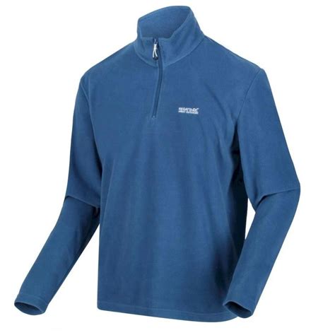 Regatta Mens Thompson Lightweight Half Zip Fleece Dynasty Blue Spo