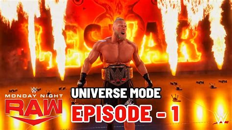 Wwe 2k22 Universe Mode Raw Ep 1 September 26 2022 Youtube