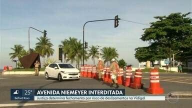 RJ2 Prefeitura do Rio interdita Avenida Niemeyer por determinação da