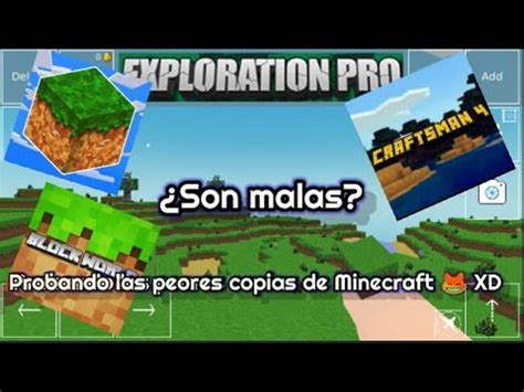 Probando Las Peores Copias De Minecraft Son Malas En Realidad Youtube