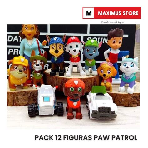 Paw Patrol Pack Figuras De Paw Patrol Pvc Duro Falabella