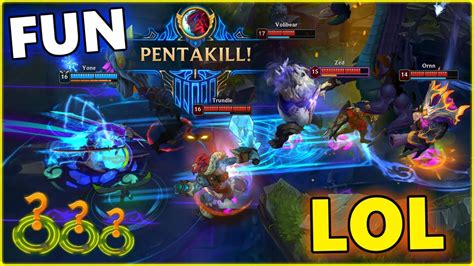 Lol Fun Moments Pentakill Outplays Insane Iq Youtube