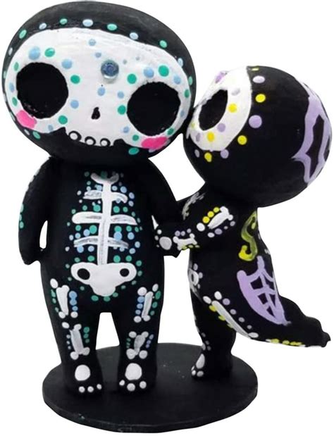 Sugar Couple Statue Sugar Skeleton Decor Resin Crafts