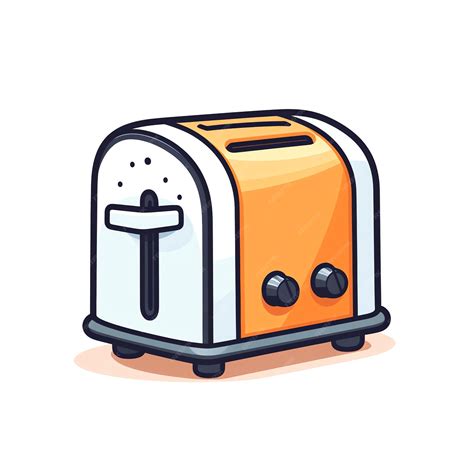 Premium Photo | A cartoon of a toaster