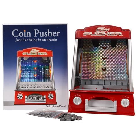 Mini Coin Pusher Arcade Game Machine Lights And Sounds150 Play Coins