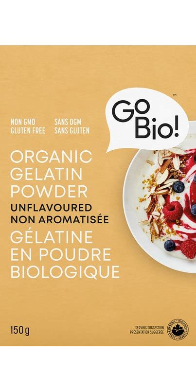 Buy Gobio Organic Gelatin Powder At Well Ca Free Shipping 35 In Canada