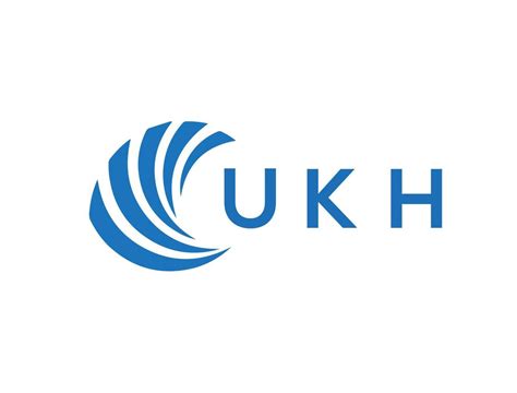 UKH letter logo design on white background. UKH creative circle letter ...