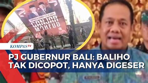 Klarifikasi Pj Gubernur Bali Soal Viral Baliho Ganjar Mahfud Dicopot