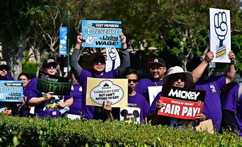 Disneyland workers protest ahead of strike vote | The Manila Times