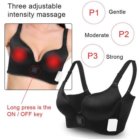 Salmue Electric Breast Massage Bra Infrared Heating Vibration Chest