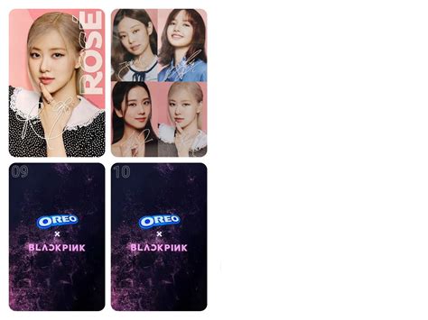 Oreo X Blackpink Photocard Template